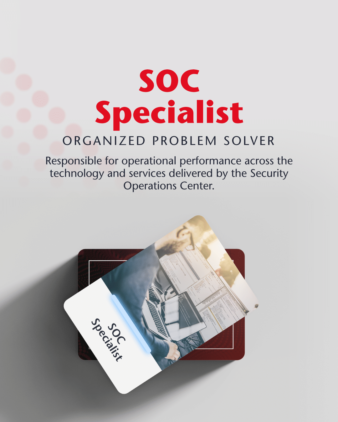 become a SOC analyst
